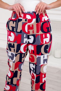 Брюки женские из футера Забава красная буква - Амадэль фото 9