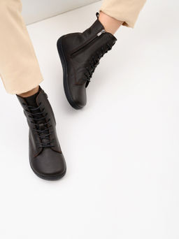 Босоногие ботинки 351.NATAbl.Темно-коричневый оттима/шерсть