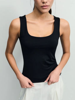 Базовый топ с широкими бретелями / Zarina фото 6