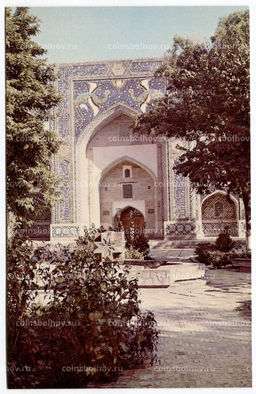 Открытка Бухара  Медресе Надира Диван-биги. Портал.