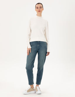 A__k Mavi Mom High Waist Fit Jean Pantolon