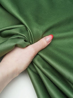 Сатин цв.Зеленый папоротник, ш.2.2м, хлопок-100%, 135гр/м.кв - Купава фото 3