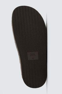 SANDALIA PIEL DOBLE TIRA / Chocolate - Zara фото 7