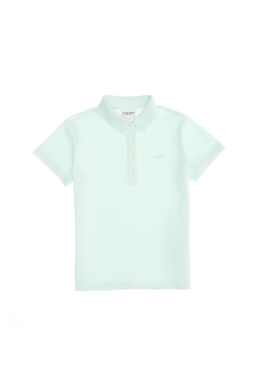 U. S. Polo Assn Базовая футболка цвета морской волны для девочек с воротником-поло - U.s. polo assn фото 3