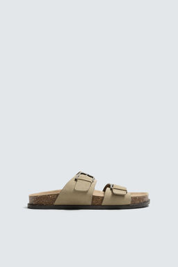 SANDALIA PIEL TIRAS / Beige - Zara фото 4
