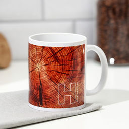 Кружка сублимация Никита дерево в разрезе, 320 мл, с нанесением - Дарим Красиво фото 3