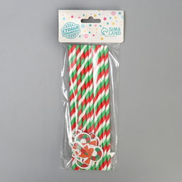 Трубочки для коктейля Карамель, набор 10 шт. - Страна карнавалия фото 4