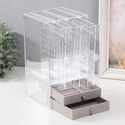 Шкатулка для украшений пластик Колонна 24,5х13х13,5 см - Simaland фото 2