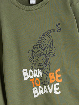 Bisiklet Yaka Erkek ?ocuk Sweatshirt