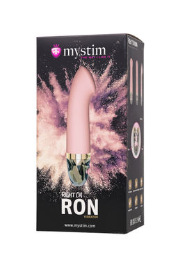 Вибратор Mystim Right on Ron силикон, розовый, 16,5 см  фото 9