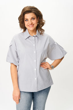 Блуза Svetlana Style 2130 серый полоска
