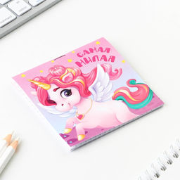 Цена за 20 шт. Блокнот 10×10 см, 16 л «8 Марта. Детский» МИКС