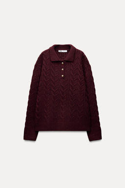 CABLE-KNIT SWEATER - Zara фото 2
