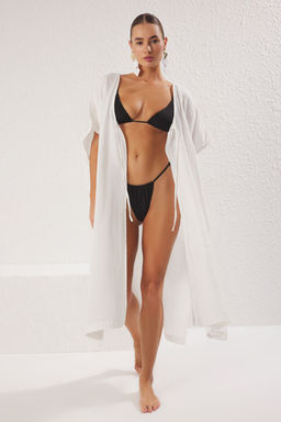 Kiremit Dokuma Muslin Plaj Uzun Plaj Kimono&Kaftan TBESS25KM00016 - Trendyolmilla фото 6