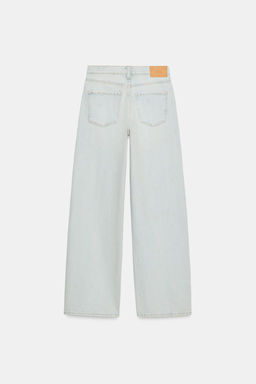 Z1975 RIPPED STRAIGHT MID-WAIST JEANS - Zara фото 8