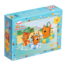 Цена за 20 шт. Пазл «Три кота», 54 элемента