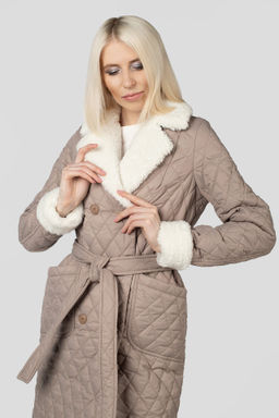 Пальто женское демисезонное (пояс) - Империя пальто фото 8