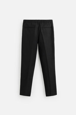 REGULAR FIT 100% LINEN TROUSERS