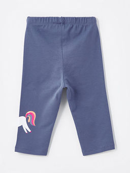 Beli Lastikli Bask?l? K?sa K?z Bebek Tayt - Waikiki фото 2