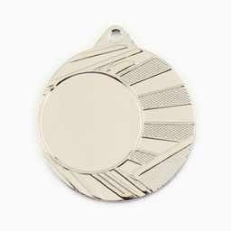 Цена за 2 шт. Медаль под нанесение, d=4 см Цвет серебро. Без ленты