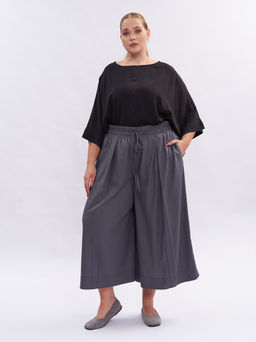 Брюки кюлоты льняные TBB19252GRY23