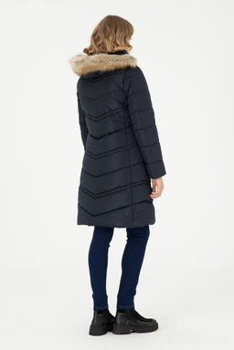 Женское темно-синее пальто Неожиданная скидка в корзине - U.s. polo assn фото 5