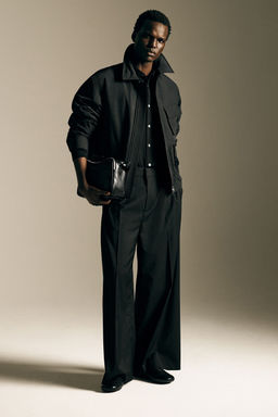 PANTAL?N DE PINZAS WIDE LEG RELAXED FIT - H&m фото 9