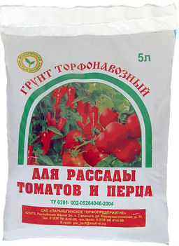 ПТ Грунт торфонавозный для томатов и перца 5 л