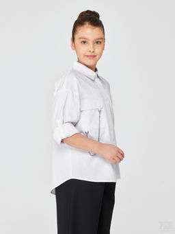 1277 Блузка для девочки длинный рукав