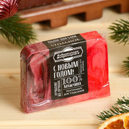 Мыло СПА - уход для бани и сауны «100% мужчина» угольное, Добропаровъ 80 г