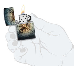 Зажигалка ZIPPO Призрачный компас | Compass Ghost 48562