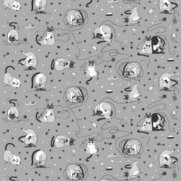 Комплект постельного белья 1,5-спальный, перкаль, детская расцветка (Мурлыки) - Ивановотекстиль фото 2