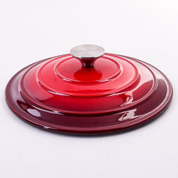 40620 Кастрюля чугун 2,6 л эмаль/покрытие красная MB (х4) - Mayer&boch фото 4