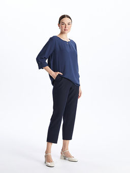 Beli Lastikli Standart Fit Kad?n Pantolon