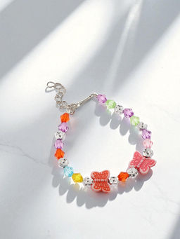 Цена за 2 шт. Браслет детский «Выбражулька» бабочки две, d=6 см МИКС