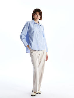 ?izgili Oversize Poplin Kad?n G?mlek