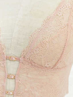 Balenli Dolgusuz Dantelli Bralet