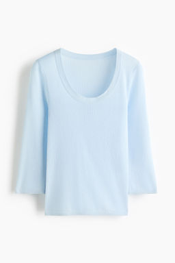 Top de punto con escote en U - H&m фото 2
