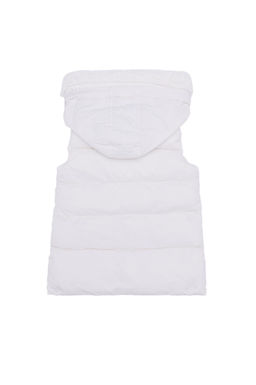 K_z _ocuk Krem Kap__onlu Yelek