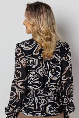 Блузка женская 3187/11/Черный - Rise фото 4
