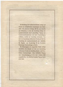 Облигация 4,5% 1000 рейхсмарок 1937 года Германия