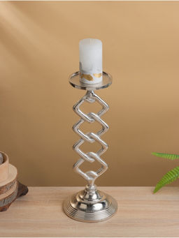 Подсвечник «Чейн», 15.5×15.5×41 см, алюминий