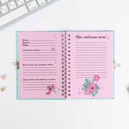 Анкета в твердой обложке на замочке Анкета енотик, А6 40 л - Artfox фото 19