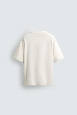 CAMISETA RELAXED FIT ALGOD?N - LINO / Blanco - Zara фото 8