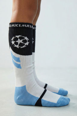 PACK DOS CALCETINES LARGOS UEFA CHAMPIONS LEAGUE ® / Blanco / Negro