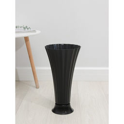 Ваза для цветов, 5 л, d=21.5 см, h=40.5 см, пластиковая, чёрная