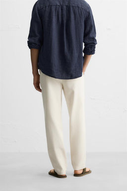 RELAXED FIT TEXTURED TROUSERS - Zara фото 15