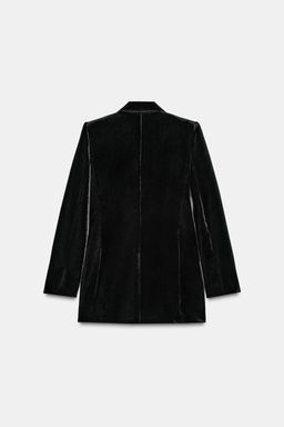 ZW COLLECTION LIMITED EDITION VELVET BLAZER - Zara фото 3
