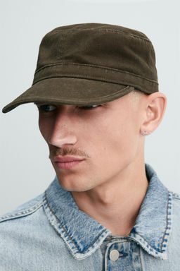 GORRA ALGOD?N LAVADO / Marr?n