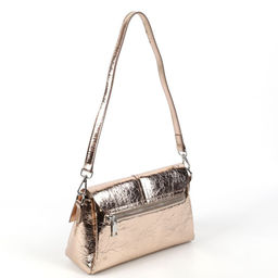 Женская кожаная сумка трапеция через плечо 0078-20 - Cidirro фото 3